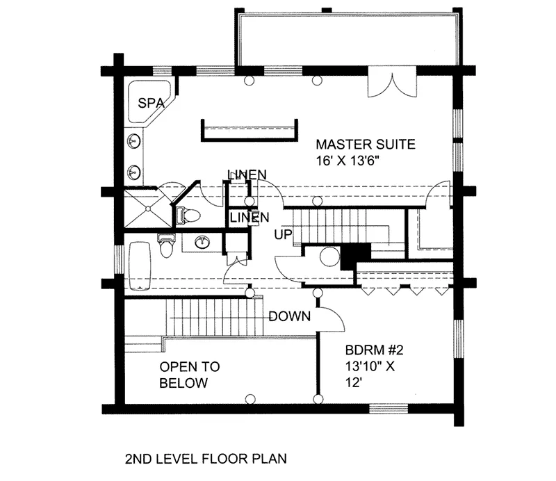 Second Floor - 088D-0403 - Shop House Plans and More