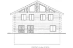 Log Cabin House Plan Front Elevation - 088D-0404 - Shop House Plans and More