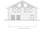 Log Cabin House Plan Front Elevation - Bent Creek Log Home 088D-0404 - Shop House Plans and More