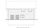 Log Cabin House Plan Right Elevation - 088D-0404 - Shop House Plans and More