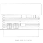 Log Cabin House Plan Right Elevation - Bent Creek Log Home 088D-0404 - Shop House Plans and More