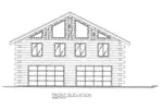 Building Plans Front Elevation - Waggoner Rustic Log Home 088D-0406 | House Plans and More