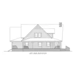 Mountain House Plan Left Elevation - Western Branch Rustic Home088D-0407 - Shop House Plans and More