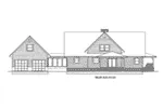 Mountain House Plan Rear Elevation - 088D-0407 - Shop House Plans and More
