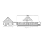 Mountain House Plan Rear Elevation - Western Branch Rustic Home088D-0407 - Shop House Plans and More