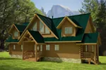 Log House Plan Front of Home - 088D-0408 - Shop House Plans and More