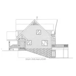 Log House Plan Right Elevation - Flynn Ferry Tudor Home 088D-0408 - Shop House Plans and More