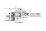 Log Cabin House Plan Right Elevation - 088D-0412 - Shop House Plans and More