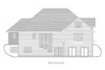 Traditional House Plan Rear Elevation - 088D-0413 - Shop House Plans and More