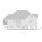 Traditional House Plan Rear Elevation - Parkmont Hill Ranch Home 088D-0413 - Shop House Plans and More