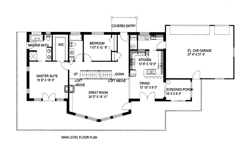 First Floor - 088D-0415 - Shop House Plans and More