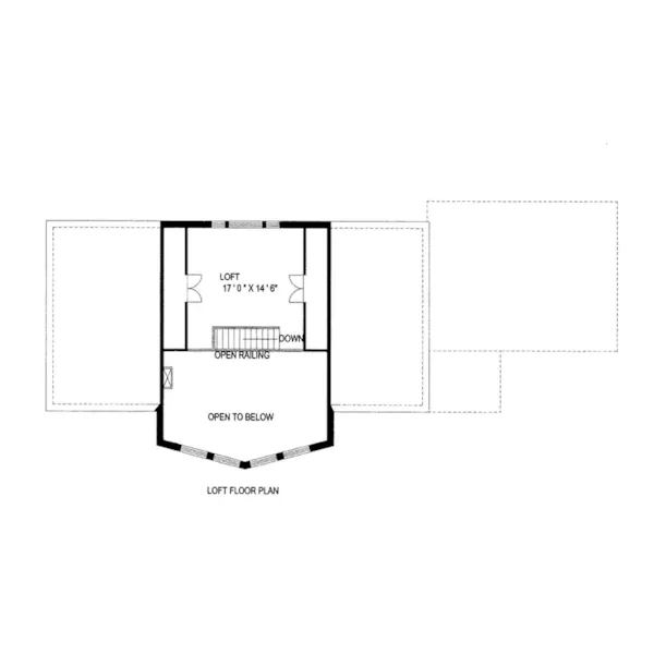 Loft - Spruce Cove Rustic Home088D-0415 - Shop House Plans and More