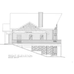 Right Elevation - Spruce Cove Rustic Home088D-0415 - Shop House Plans and More