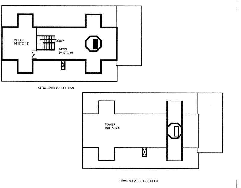 Beach & Coastal House Plan Attic Floor Plan - 088D-0417 - Shop House Plans and More