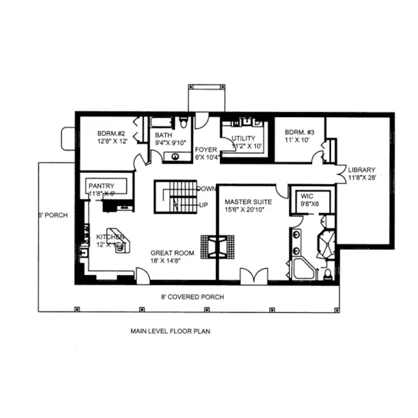 Beach & Coastal House Plan First Floor - 088D-0417 - Shop House Plans and More