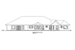 Ranch House Plan Rear Elevation - 088D-0418 - Shop House Plans and More