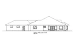 Ranch House Plan Right Elevation - 088D-0418 - Shop House Plans and More