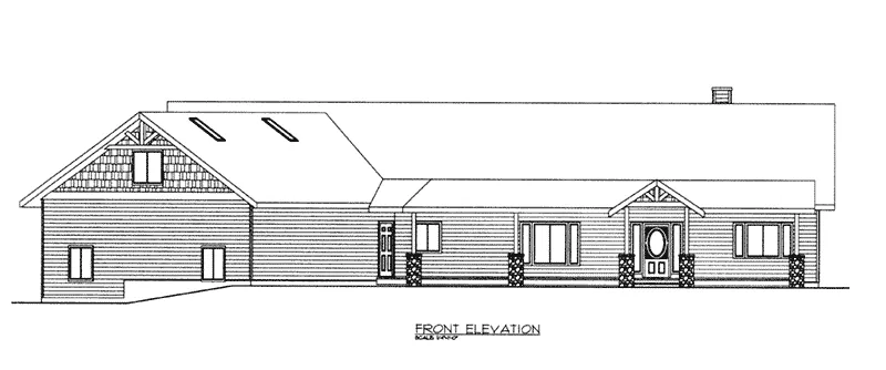 Rustic House Plan Front Elevation - 088D-0419 - Shop House Plans and More