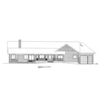 Vacation House Plan Rear Elevation - Newburg Pass Ranch Home 088D-0419 - Shop House Plans and More