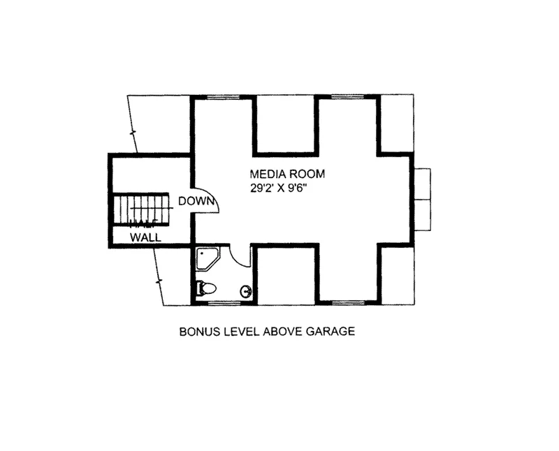 Vacation House Plan Bonus Room - 088D-0421 - Shop House Plans and More