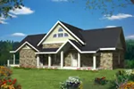 Waterfront House Plan Front of House 088D-0422
