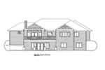 Ranch House Plan Rear Elevation - 088D-0424 - Shop House Plans and More