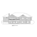 Arts & Crafts House Plan Rear Elevation - Kramer Point Hillside Home 088D-0424 - Shop House Plans and More