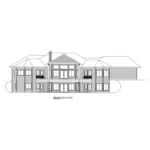 Rustic House Plan Rear Elevation - Henson Place Luxury Home 088D-0425 - Shop House Plans and More