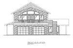 Rustic House Plan Front Elevation - Mariners Bay Lake Home 088D-0428 - Shop House Plans and More