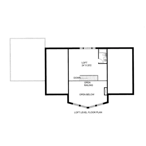 Rustic House Plan Loft - Herman Rustic Home 088D-0429 - Shop House Plans and More