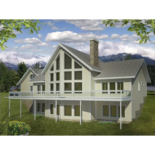 Rustic House Plan Rear Photo 01 - Herman Rustic Home 088D-0429 - Shop House Plans and More