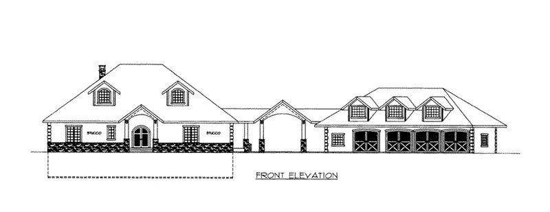 Contemporary House Plan Front Elevation - 088D-0430 - Shop House Plans and More