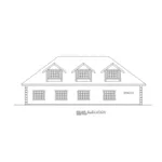 Luxury House Plan Rear Elevation - Grissom Place Luxury Home 088D-0430 - Shop House Plans and More