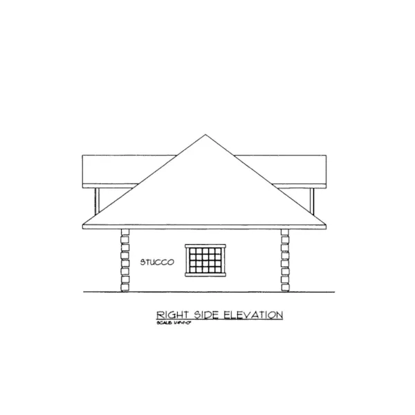 Luxury House Plan Right Elevation - Grissom Place Luxury Home 088D-0430 - Shop House Plans and More