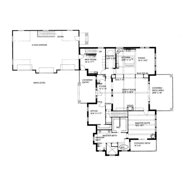 Luxury House Plan First Floor - Ester Manor Luxury Home 088D-0433 - Shop House Plans and More