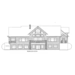 Luxury House Plan Rear Elevation - Ester Manor Luxury Home 088D-0433 - Shop House Plans and More