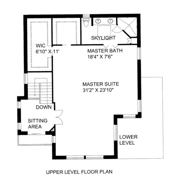 Beach & Coastal House Plan Second Floor - Dash Point Modern Lake Home 088D-0436 - Shop House Plans and More