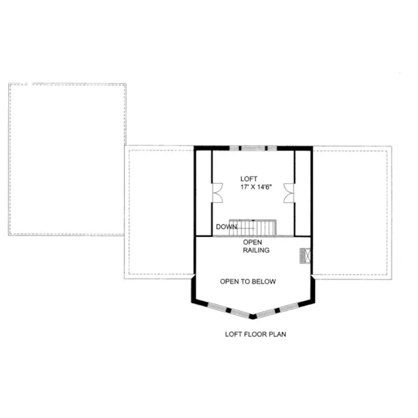 Beach & Coastal House Plan Loft - Copperbend Country Home 088D-0438 - Shop House Plans and More