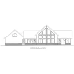 Beach & Coastal House Plan Rear Elevation - Copperbend Country Home 088D-0438 - Shop House Plans and More