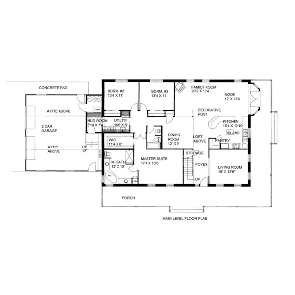 Luxury House Plan First Floor - Adelyn Country Home 088D-0441 - Shop House Plans and More