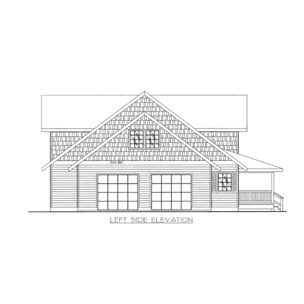 Luxury House Plan Left Elevation - Adelyn Country Home 088D-0441 - Shop House Plans and More