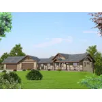 Lake House Plan Front of Home - Comanche Hill Luxury Home 088D-0457 - Shop House Plans and More