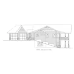 Lake House Plan Right Elevation - Comanche Hill Luxury Home 088D-0457 - Shop House Plans and More