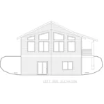 Rustic House Plan Left Elevation - Penn Valley Hillside Home 088D-0464 - Shop House Plans and More