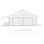 Rustic House Plan Right Elevation - Penn Valley Hillside Home 088D-0464 - Shop House Plans and More