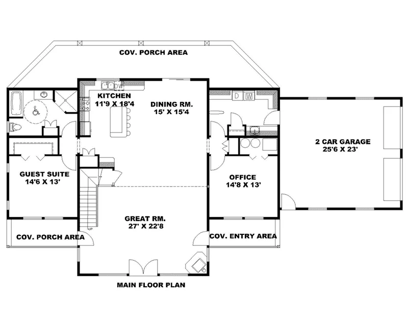 Luxury House Plan First Floor - 088D-0465 - Shop House Plans and More