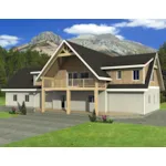 Luxury House Plan Front of Home - Phelps Point Mountain Home 088D-0465 - Shop House Plans and More