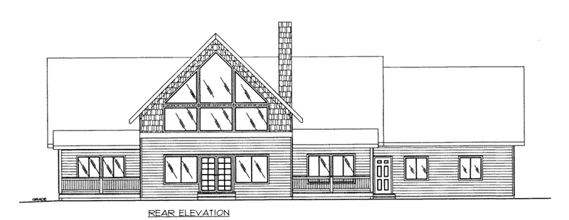 Luxury House Plan Rear Elevation - 088D-0465 - Shop House Plans and More