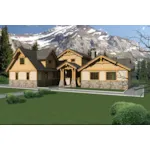 Luxury House Plan Front of Home - Point Sierra Mountain Home 088D-0466 - Shop House Plans and More