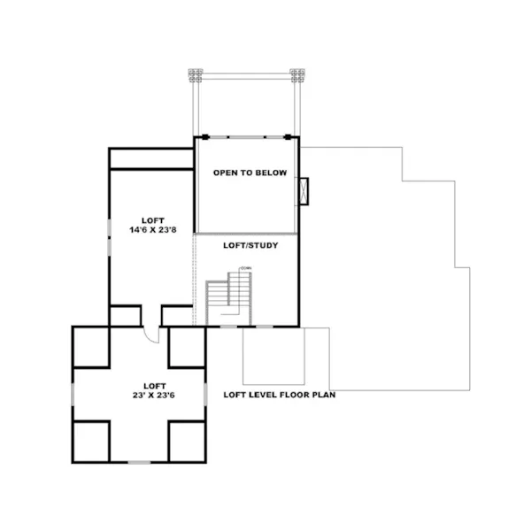 Luxury House Plan Loft - Point Sierra Mountain Home 088D-0466 - Shop House Plans and More